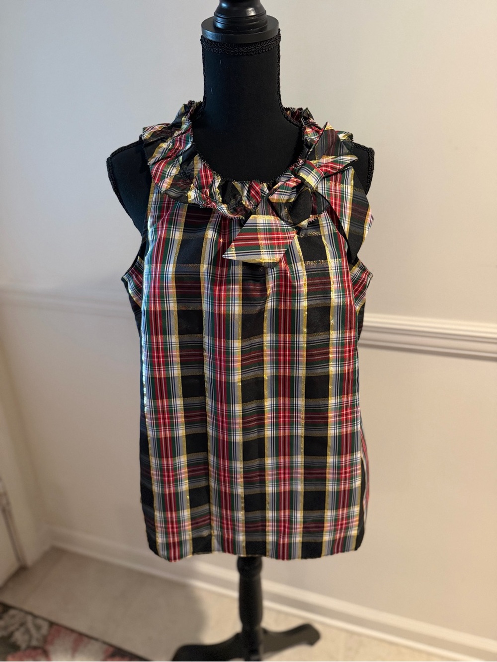 TALBOTS Christmas Blouse